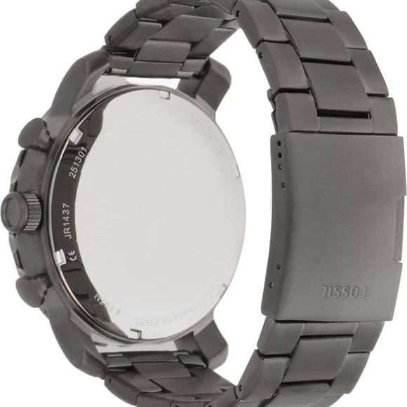 Fossil Men's Nate Stainless Steel Quartz Chronograph Watch - Picture 4 of 12